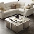Tavolino Salotto moderno "Magico"4 pouf